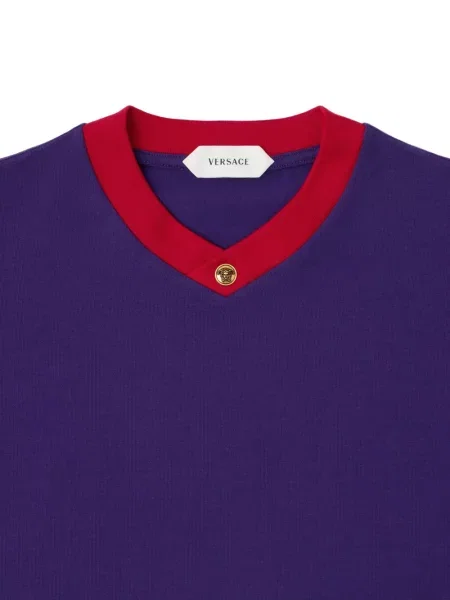Tricou Versace din jerseu violet