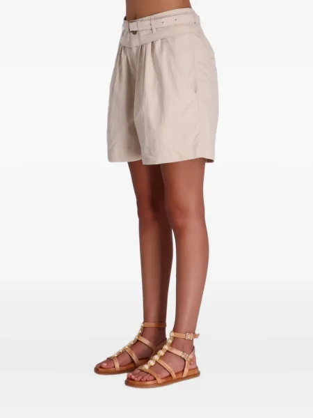 Pantaloni scurți Isabel Marant plisate maro