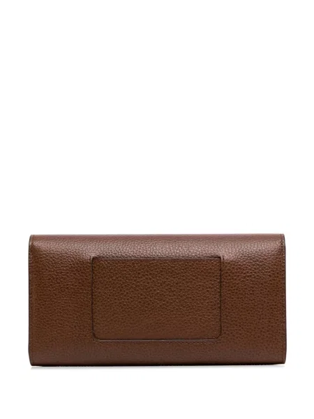 Iš natūralios odos piniginė Mulberry ruda