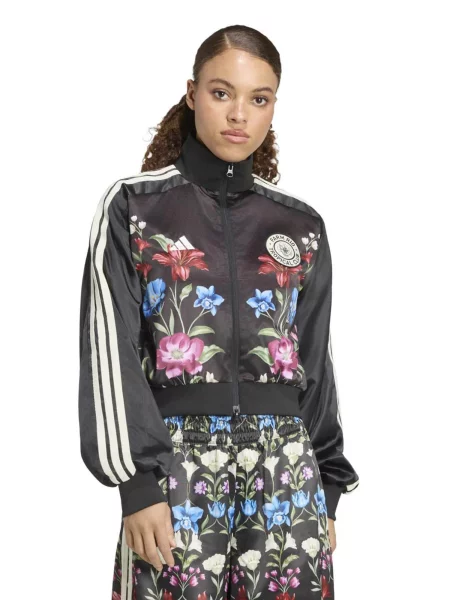 ADIDAS SPORTSWEAR Športová bunda FARM PRM modrá / fuksia / červená čierna