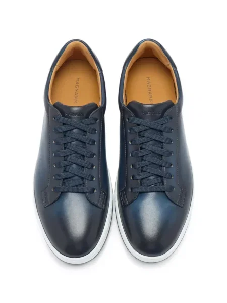 Sneakerși Magnanni din piele albastru