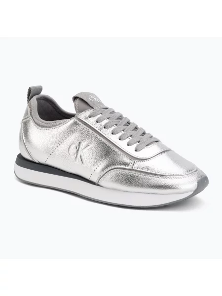 Încălțăminte pentru femei Calvin Klein Retro Runner Metallic silver