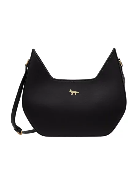 Maison Kitsuné Inaré torebka crossbody skórzana czarna