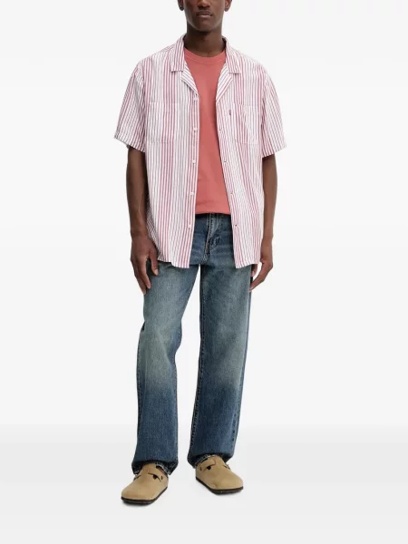 Pulover Levi's® cu autograf cu cordon cu 5 buzunare alb