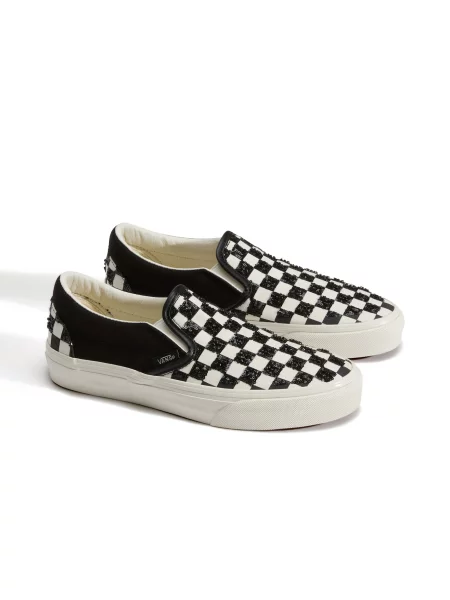 VANS Slip-on obuv Classic / biela čierna