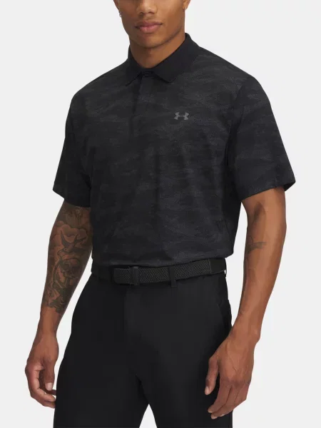 Polokošeľa Under Armour s potlačou čierna