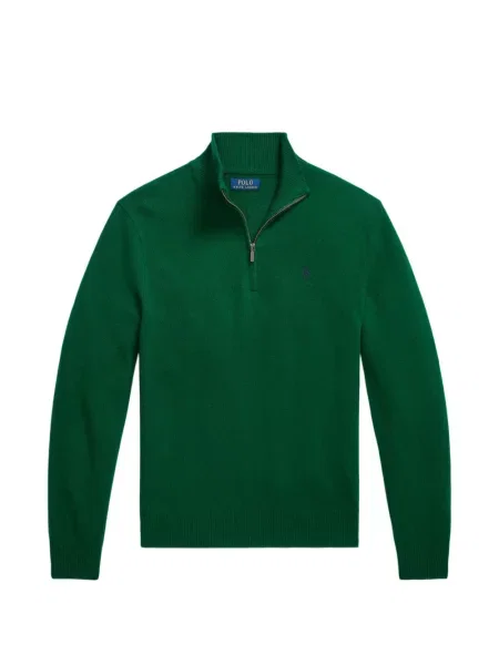 Tricou polo Polo Ralph Lauren cu glugă cu blană cu broderie roșu