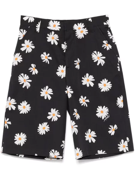 Pantaloni scurți Moschino cu imagine negru
