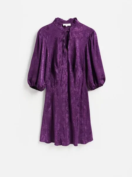 Reserved Rochie mini cu conținut ridicat de violet-închis violet
