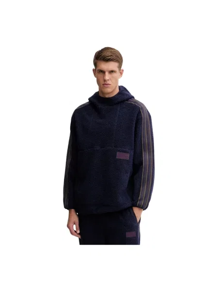Kurtka Emporio Armani Ea7 z kapturem niebieska