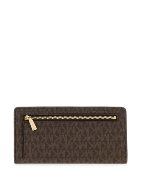 Pocnitură geantă Michael Michael Kors cu autograf din piele maro