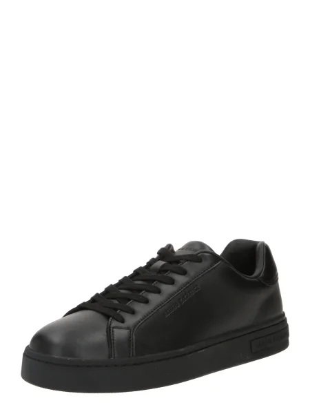 Sneakerși Armani Exchange din piele negru