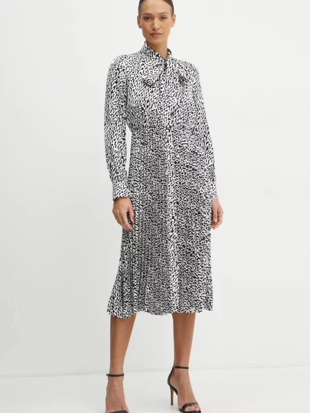 KARL LAGERFELD Rochie tip cămașă alb