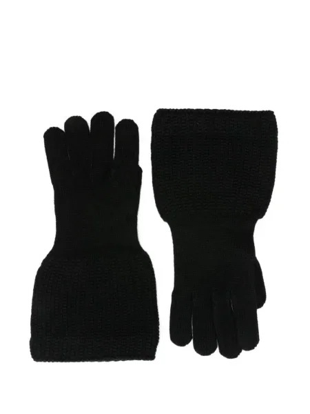 Mănuși Yohji Yamamoto tricotate negru