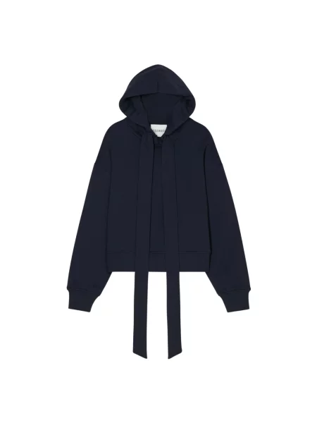 Bluza z kapturem Closed z kapturem niebieska
