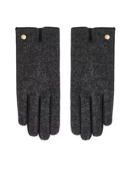Barbour rękawiczki z wełną szare