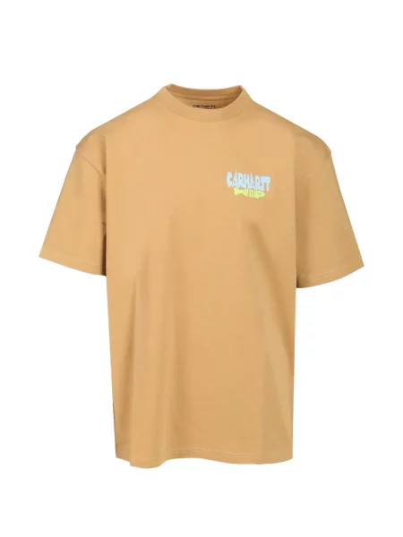 Tricou Carhartt Wip cu imagine portocaliu