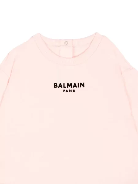 Sweter dziecięcy Balmain różowy