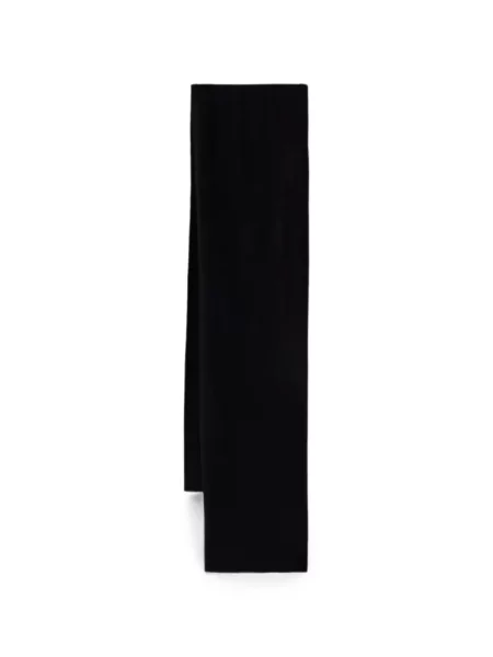 Fular Armani Exchange cu autograf negru