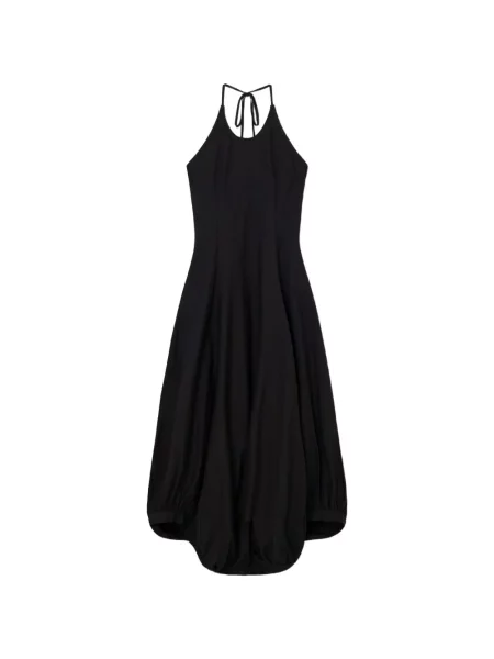 Rochie maxi Gimaguas cu gât halter negru