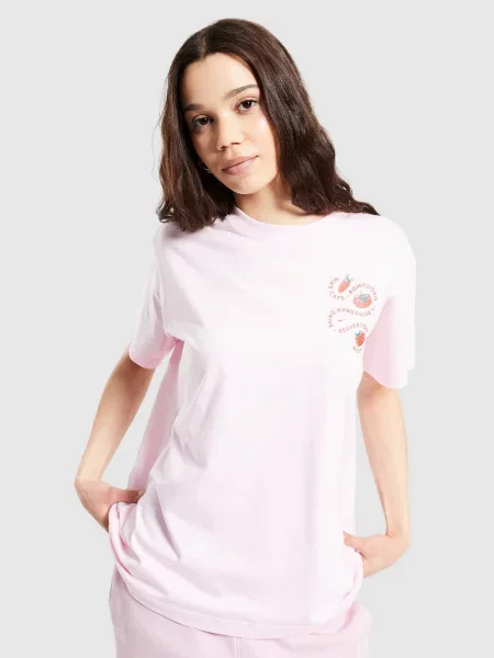 Nike T-Shirt W Nsw Clsc Bf Cafe Tomato różowa
