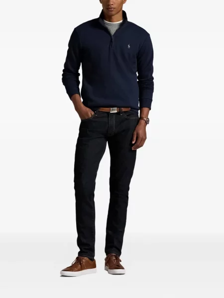 Μικρός κασκέτο Polo Ralph Lauren με χαμηλή μέση υφαίνω διαγωνίως πράσινο