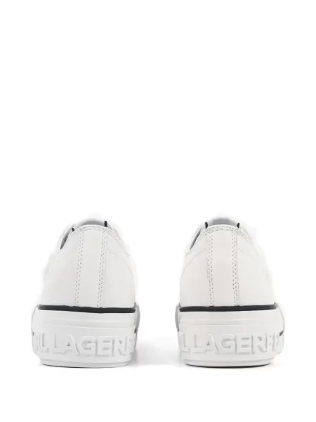Sneakerși Karl Lagerfeld cu autograf alb