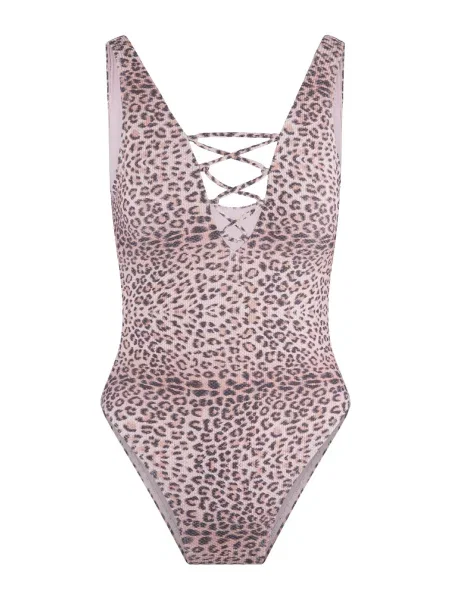 LingaDore Costum de baie întreg roz negru