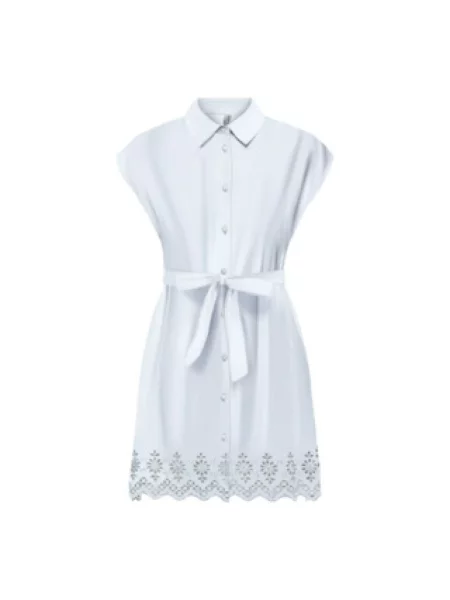 Sukienka koszulowa Only biała