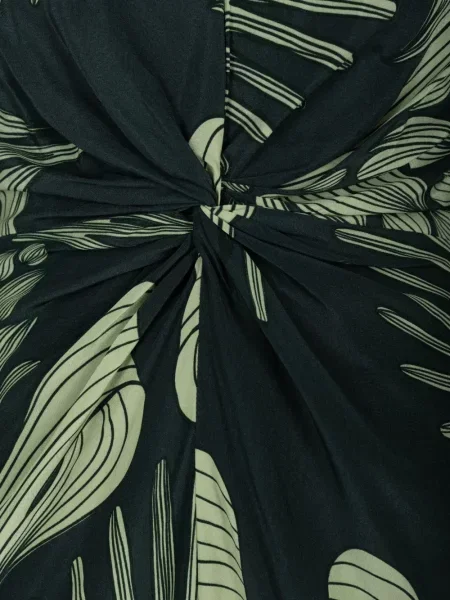 Rochie midi Andres Otalora cu imagine verde