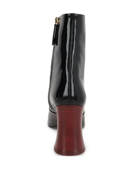 Botine Chloé din piele negru