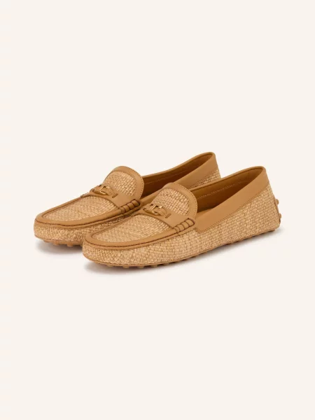 Tod's Mokasyny Gommino beige beżowe