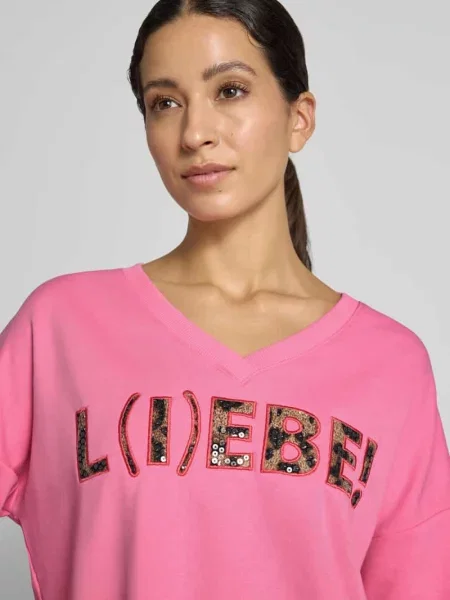 Bluza o kroju oversized z czystej bawełny model L I EBE' Miss Goodlife