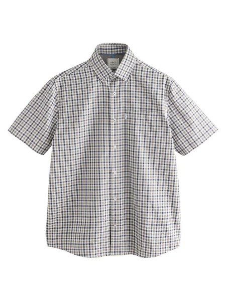 Next Košile námořnická modř / olivová bílá