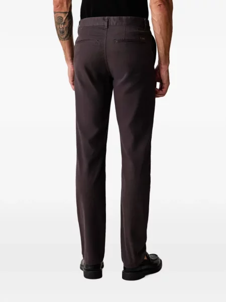 Pantaloni Armani Exchange cu autograf maro