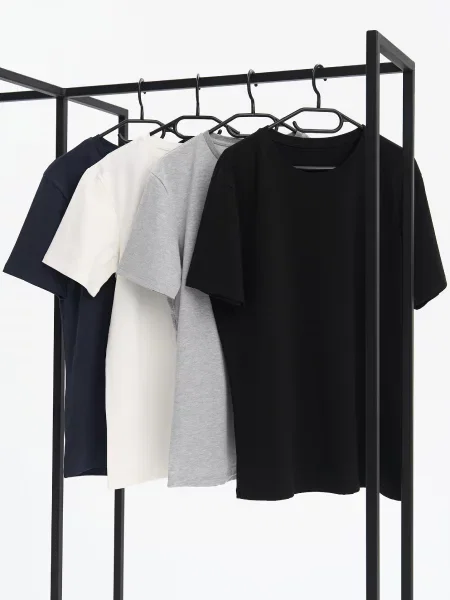 Набір футболок HANDY WEAR Cotton Basic мультиколор бавовна/еластан