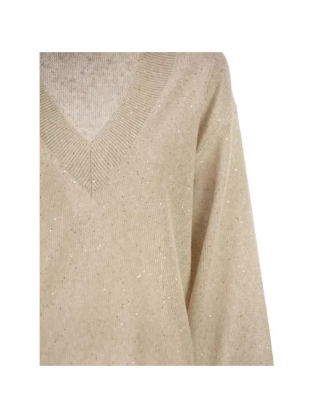 Sweter Brunello Cucinelli beżowy