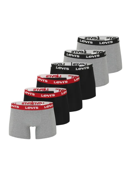 LEVI'S ® Boxeri gri deschis / roșu / negru alb