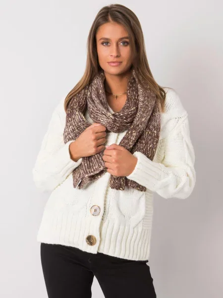 Šal Fashionhunters rjava