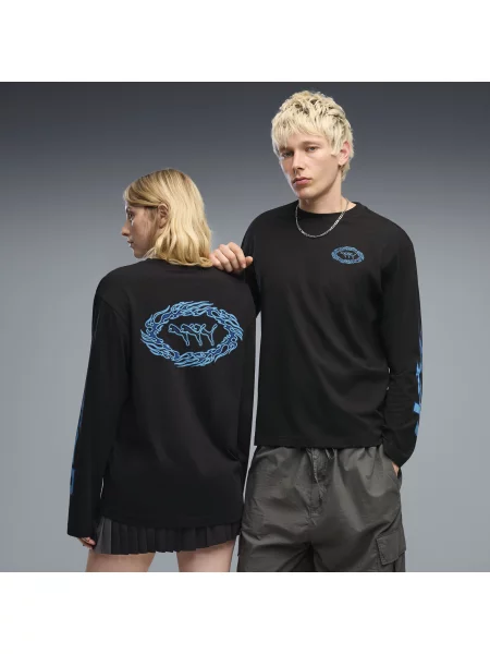Koszulka unisex FUTURE.PUMA.ARCHIVE Boxy Flame Odzież S czarny