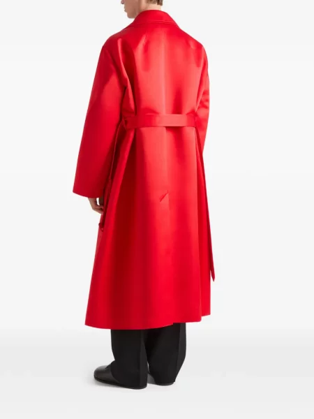 Palton Givenchy din satin roșu