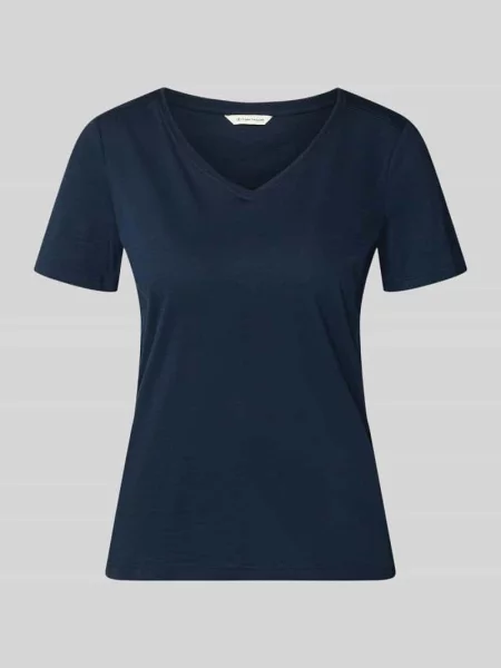 T-shirt o kroju regular fit z czystej bawełny Tom Tailor