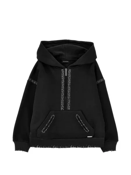 Bluza z kapturem dziecięca Monnalisa czarna