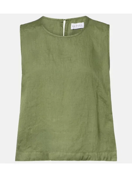 Top Velvet de in verde