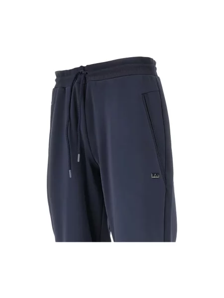 Spodnie dresowe Emporio Armani Ea7 niebieskie