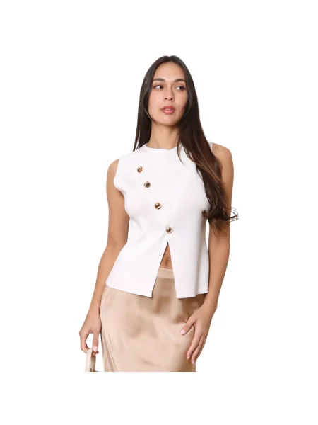 Top La Modeuse alb