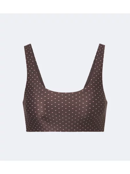 Sutien sport The Upside cu imagine maro