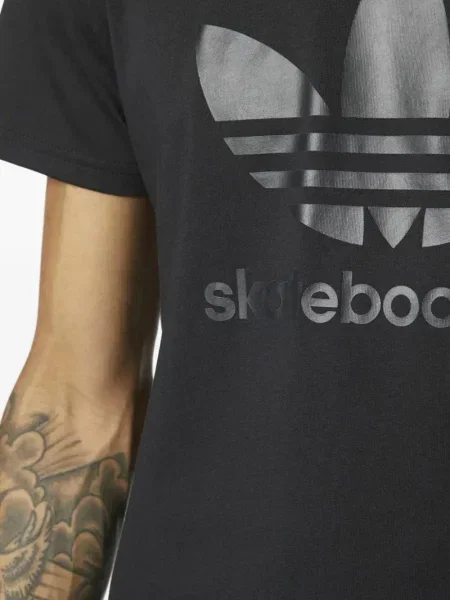 Strečové vícebarevný polotričko Adidas s autogramem šedé
