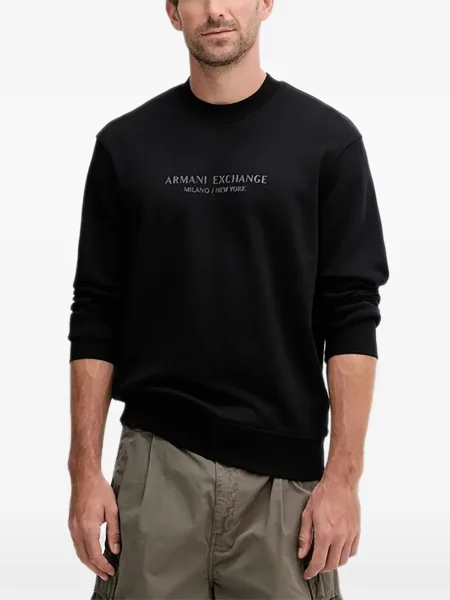 Hanorac Armani Exchange cu autograf negru