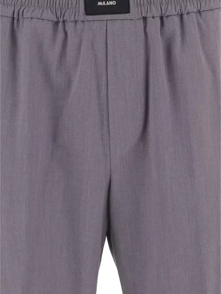 Pantaloni Just Cavalli cu autograf gri
